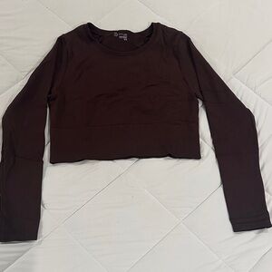 Offline Aerie Sidewalk Seamless Long Sleeve Cropped T-Shirt